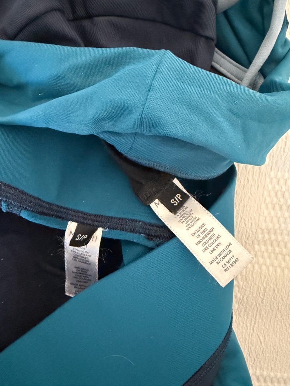 MICHI Teal Blue Colorblock Workout Leggings & Sports Bra - Picture 5 of 5